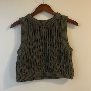 Zara Crop Sweater Vest